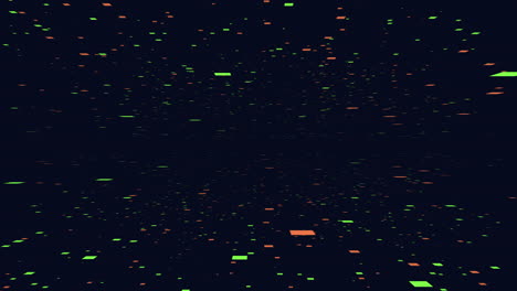 Brillos-Digitales-En-Movimiento-Aleatorio-Con-Luz-LED-De-Arco-Iris-En-Una-Galaxia-Negra