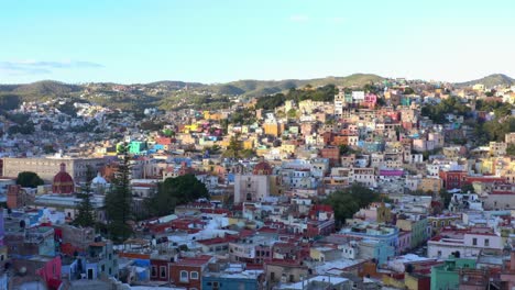 aerial: guanajuato city, mexico