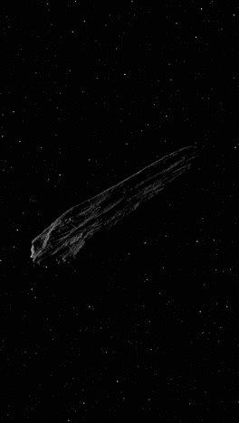 asteroid or comet in deep space