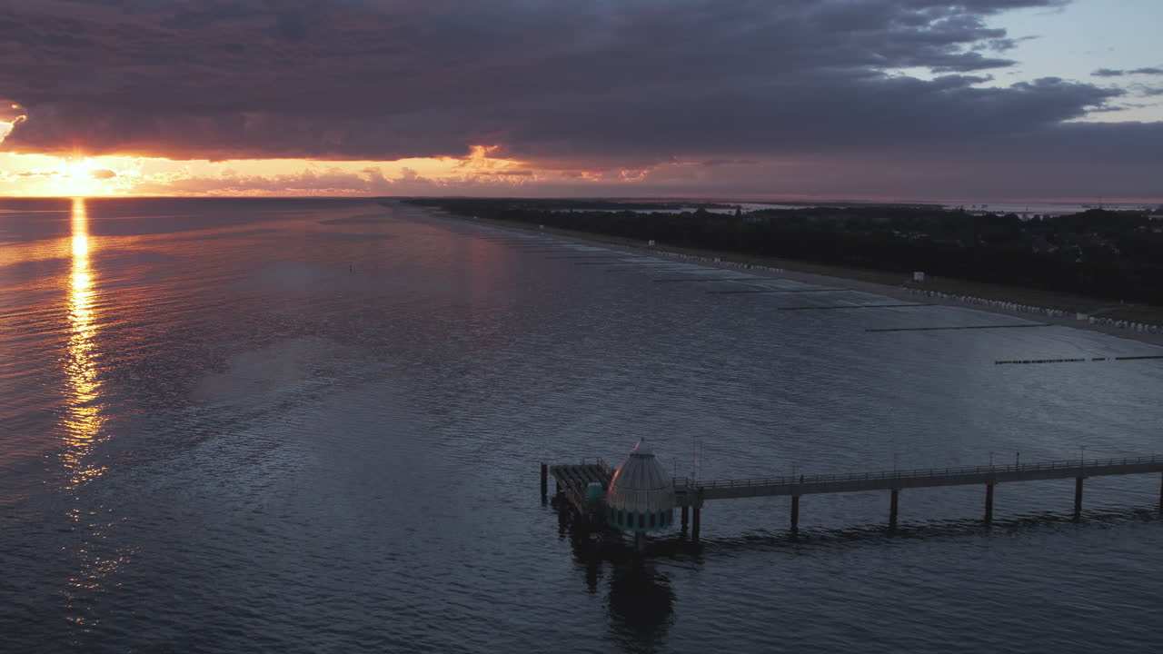 Stunning Sunrise over the Baltic Sea Beach