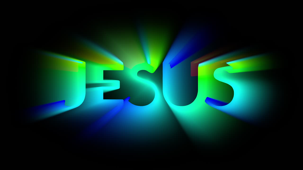 서치라이트 애니메이션 jesus 20초의 원활한 루프