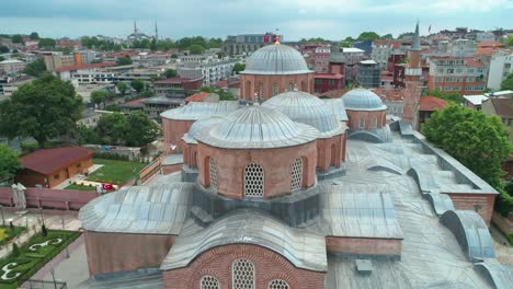 kariye museum aerial footage daytime, close up, jk01