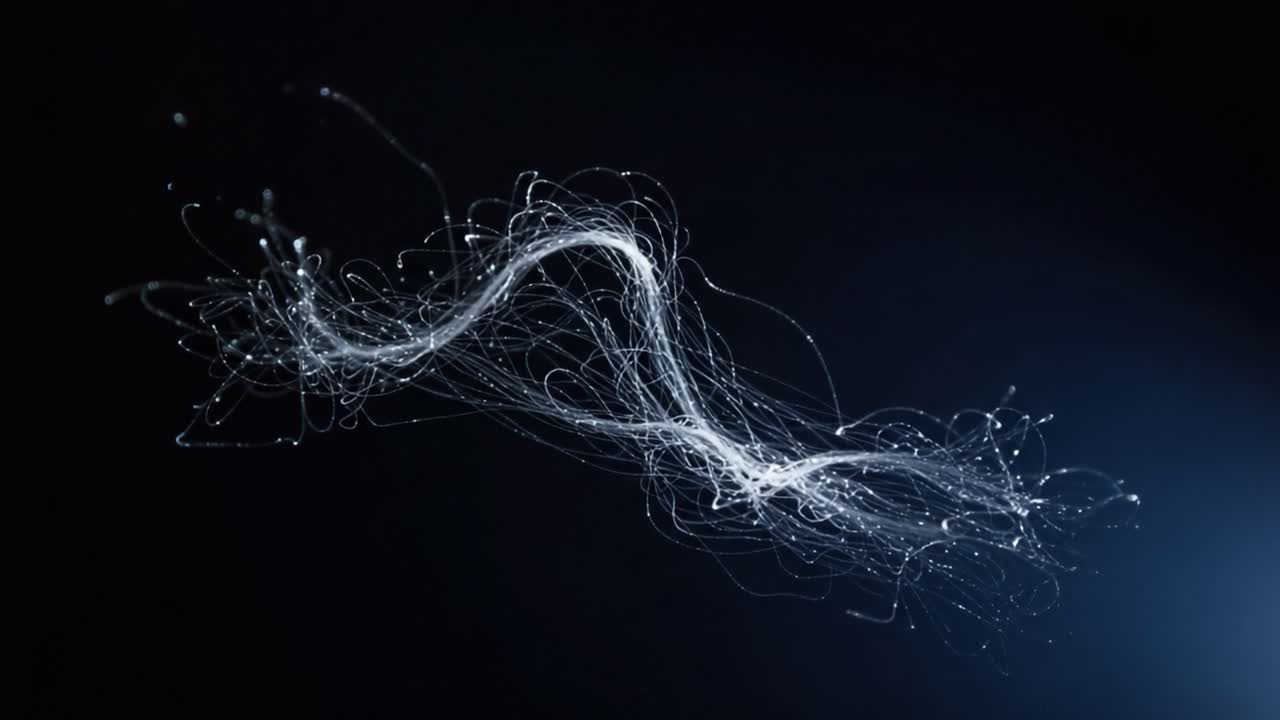 Elegant Display of Fluid Motion and Light in a Dark Environment, Capturing the Essence of Nature's Serenity in Expansive, Abstract Formations