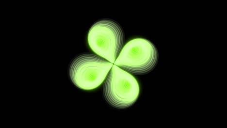 animation of abstract geometric shapes.  a background full of imagination and creativity. the background is black. the color is light green.