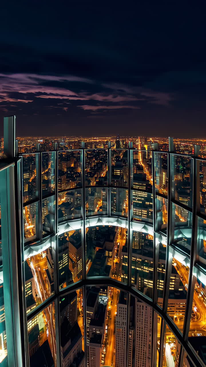 Night City Skyline from a High-Rise