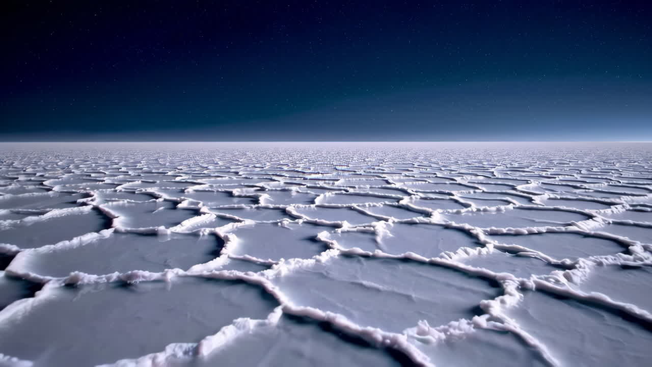 Celestial Salt Flats at Night