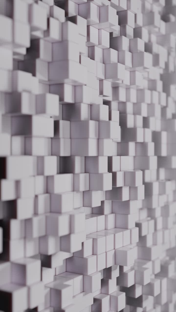 Abstract White Cube Pattern