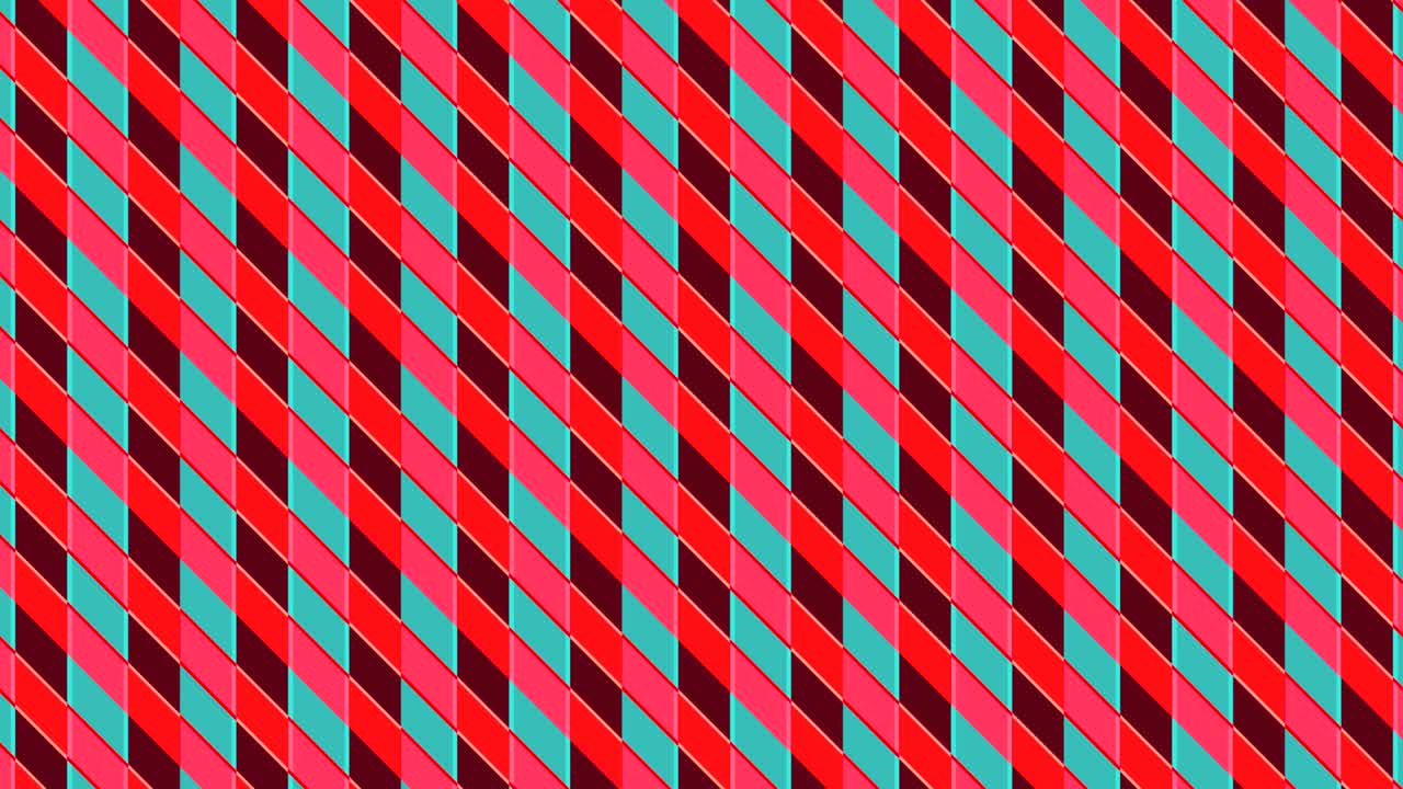 교차된 색의 줄무로 구성된 애니메이션입니다.