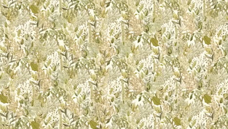 seamless floral pattern with leaves