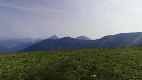vista panorámica de los majestuosos picos de los bajos tatra en eslovaquia
