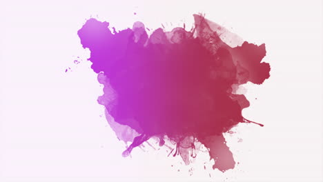 encre d'art gouttes rouges et violettes