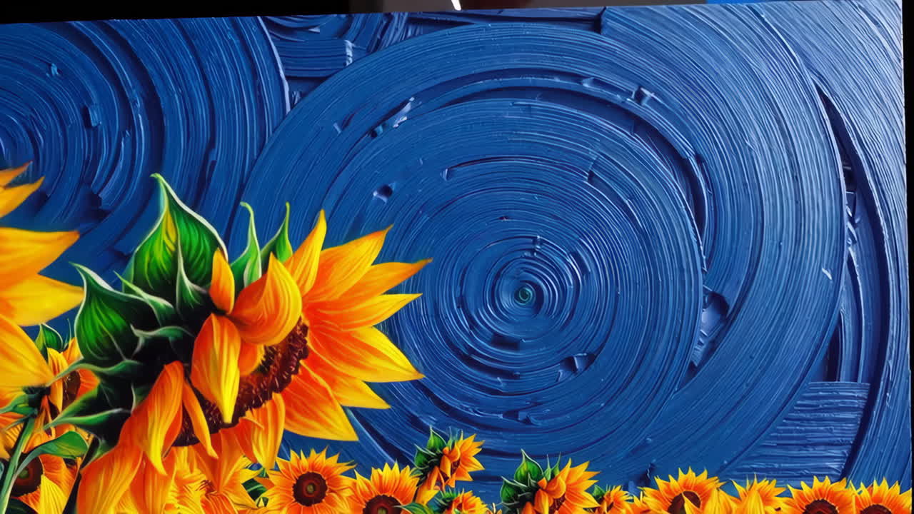 Vibrant Sunflower Painting