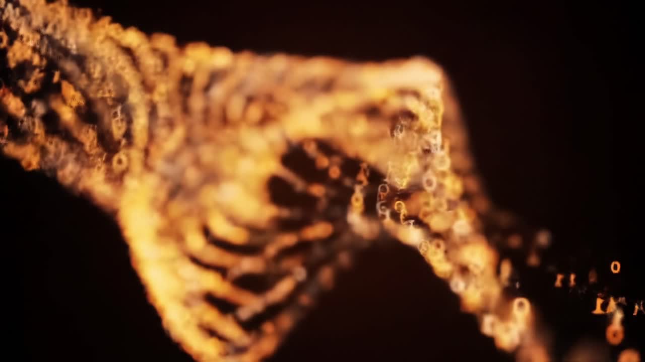 Dynamic Visualization of Flowing Data Particles in a Twisting Spiral Formation, Showcasing the Beauty and Complexity of Information Motion