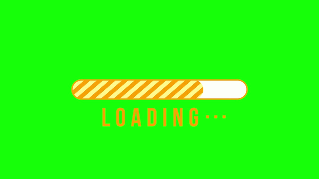 간단한 진행 바 애니메이션 노란색