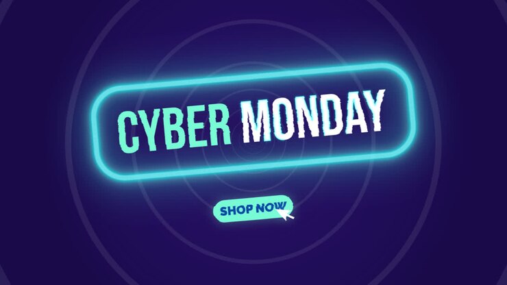 Animazione di un pacchetto di banner per il Cyber Monday in flat design