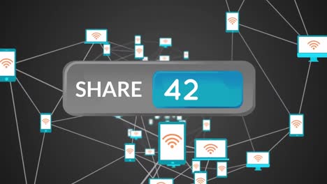 share icon button and devices