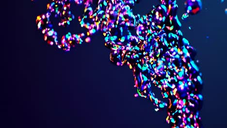 abstract iridescent liquid splash