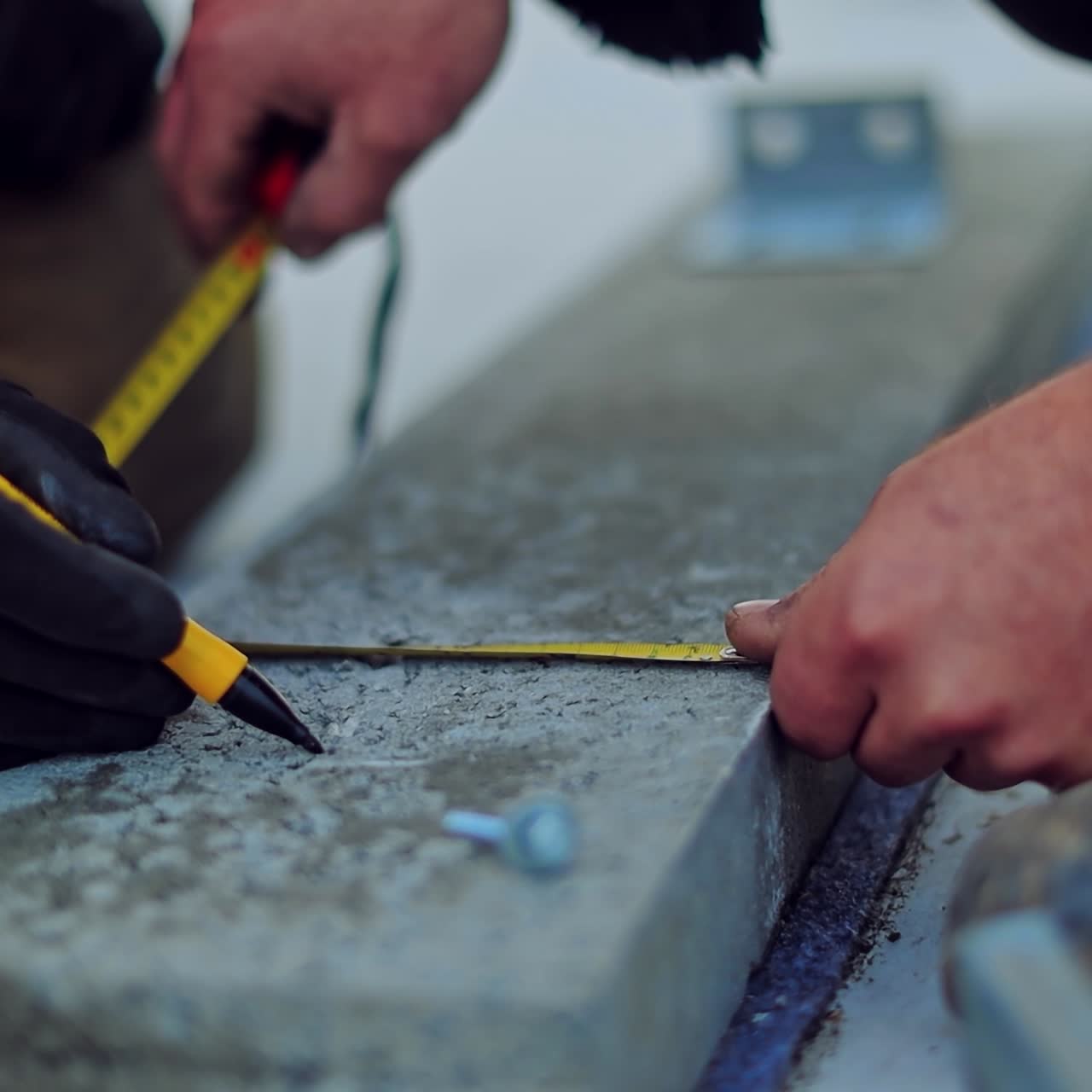 Technician installing solar cell