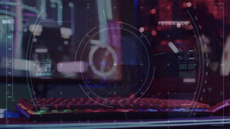 animación del alcance y procesamiento de datos sobre equipos informáticos de videojuegos