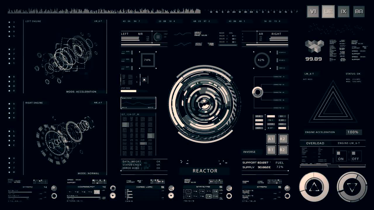 interfaz futurista | hud | pantalla digital