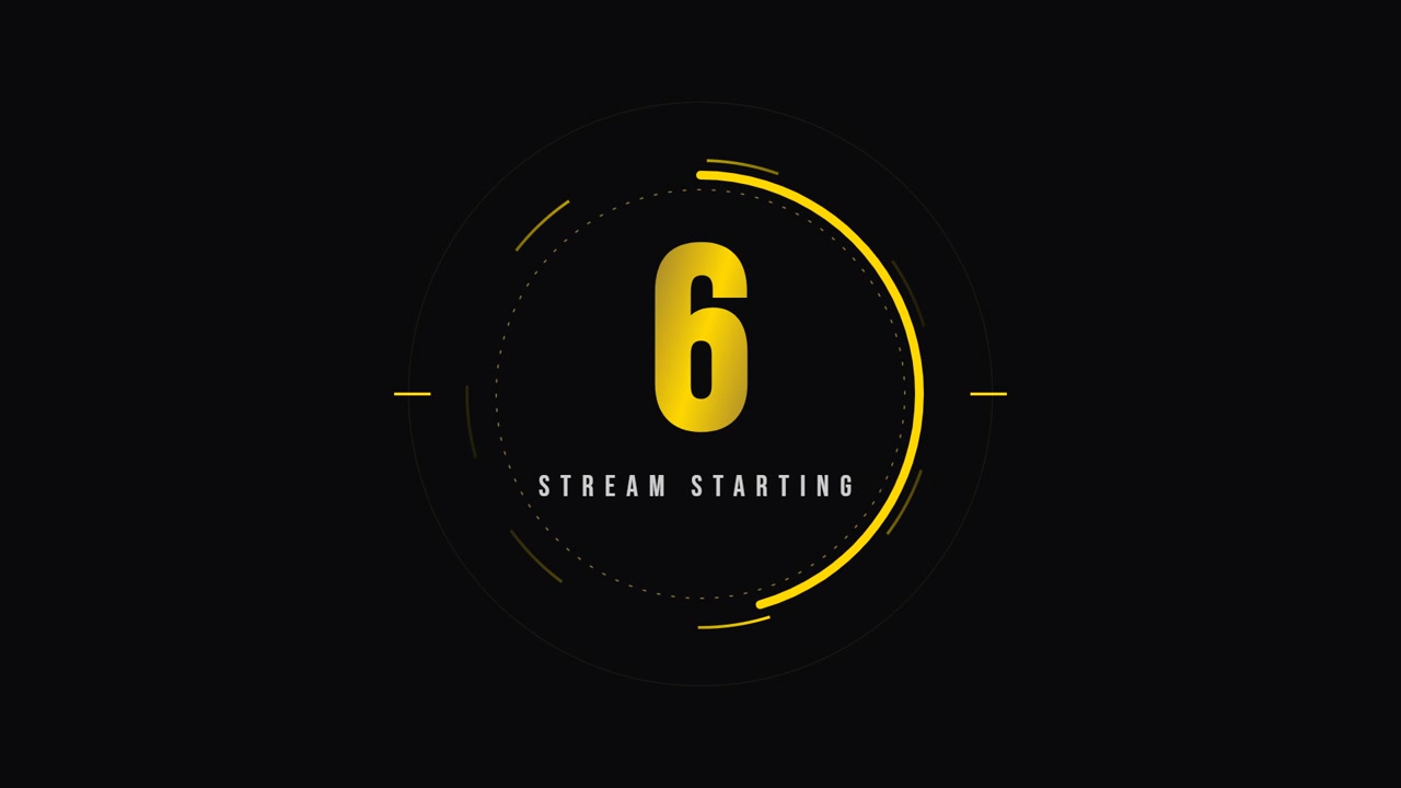 Digital Countdown Timer for Live Stream Starting