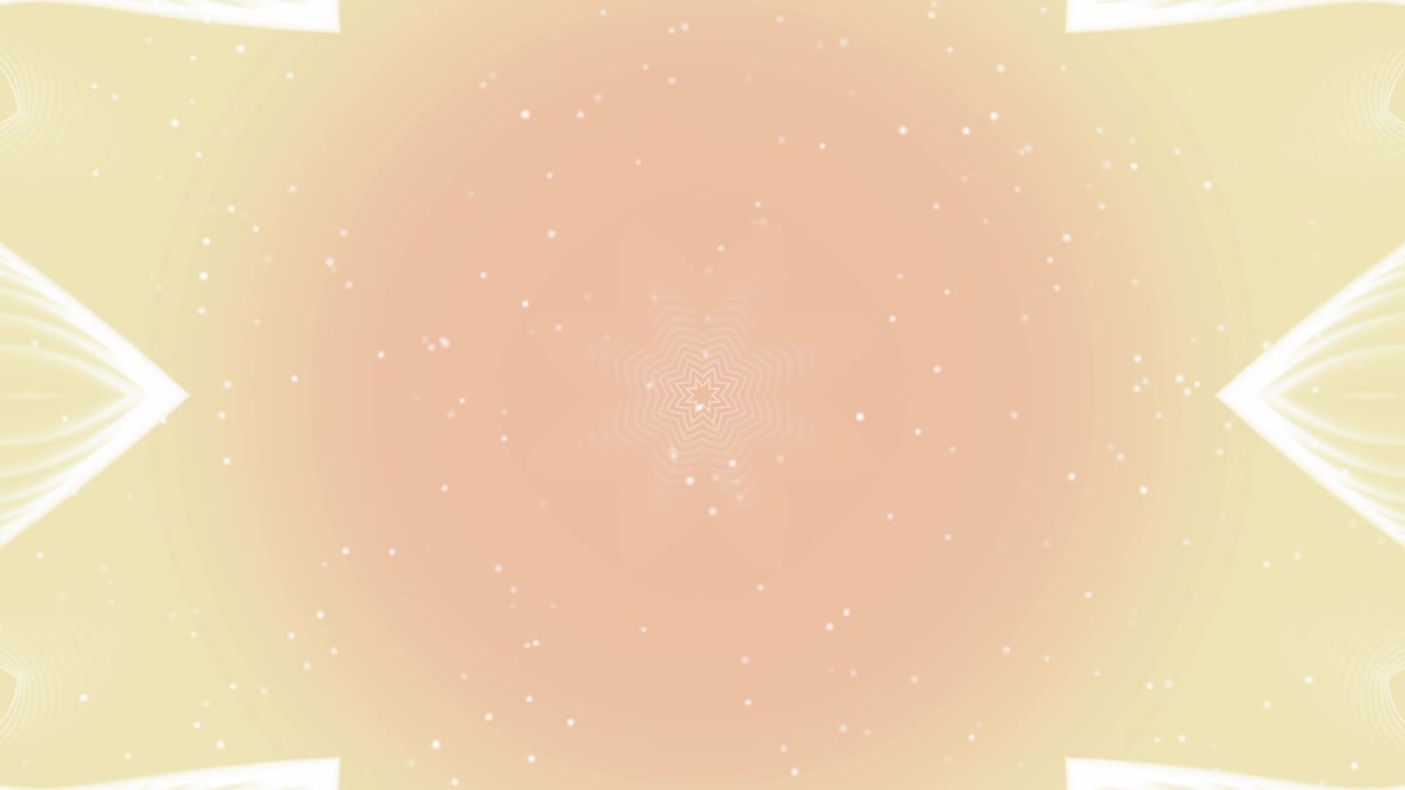 오렌지색 대칭 배경 루프의 추상적인 선