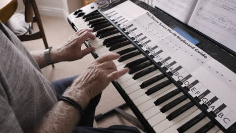 playing the piano