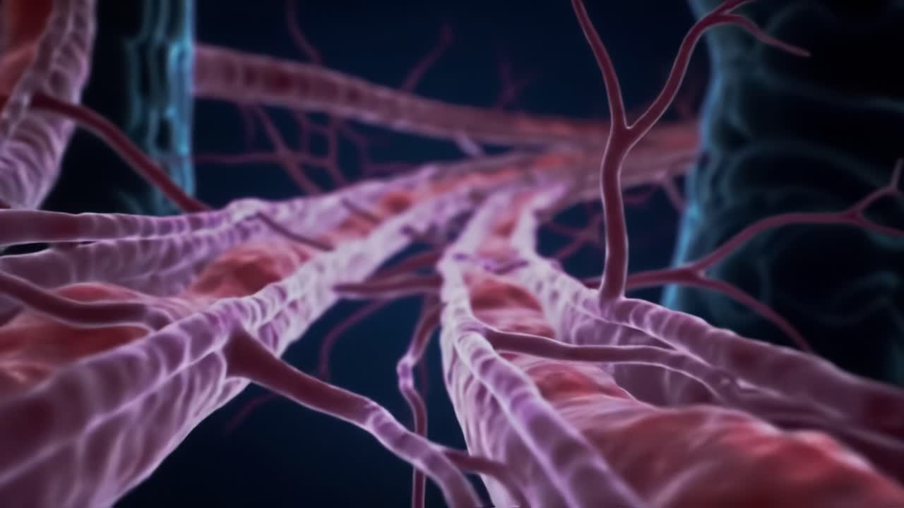 An Intricate View of the Human Vascular System: Exploring the Complexity of Blood Vessels and Circulatory Pathways in an Amazing Visual Representation
