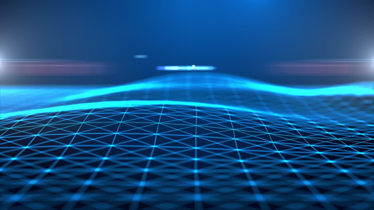 hi-tech, tecnologia digitale, tecnologia informatica, sfondo futuristico con luci al neon, sfondo di studio di notizie,