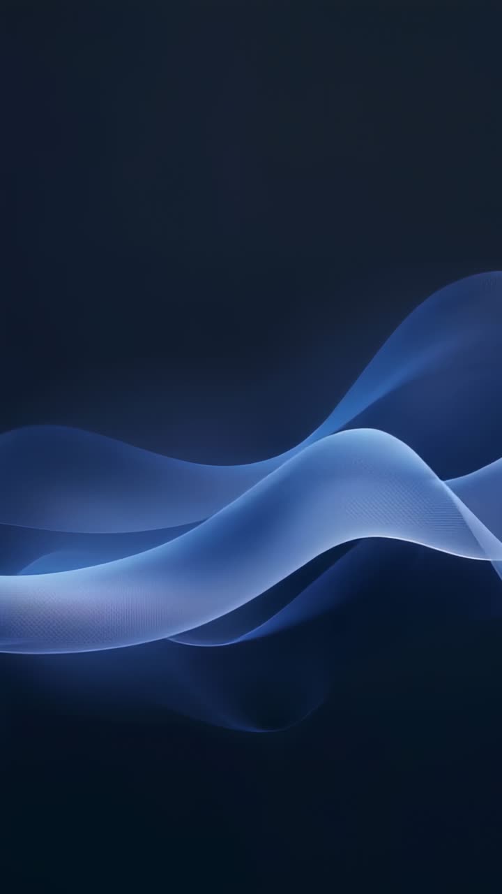 Vertical video: Looping translucent ribbons shifting and crossing on ...