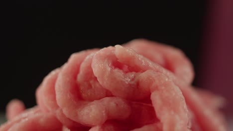 closeup of ground beef