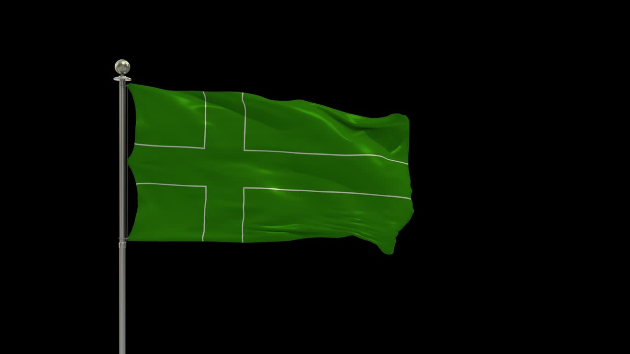 ladonia varias banderas ondeando la bandera nacional en el poste, la bandera de la mesa