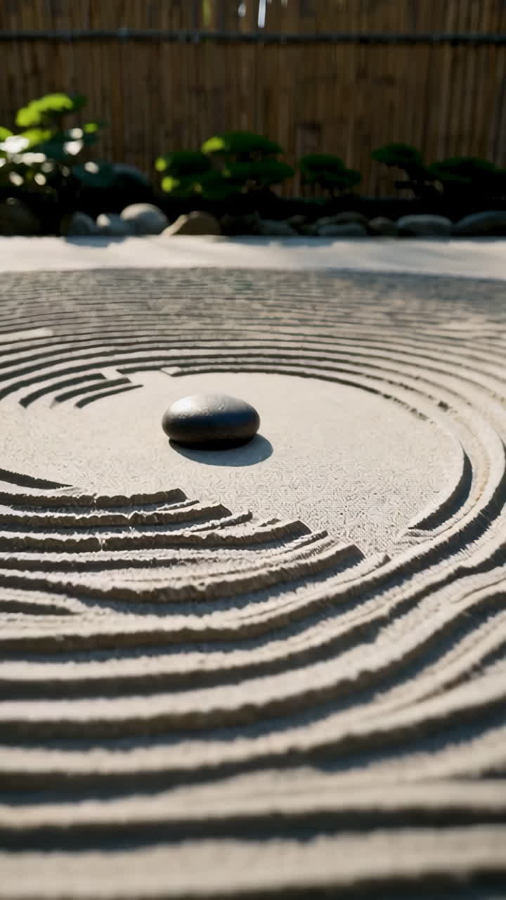 Zen Garden with Stone