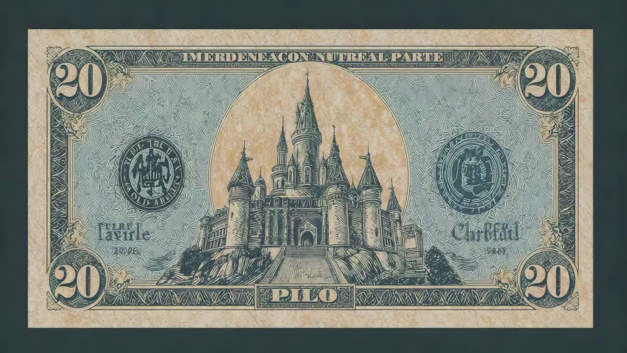 Fantasy Banknote with Castle