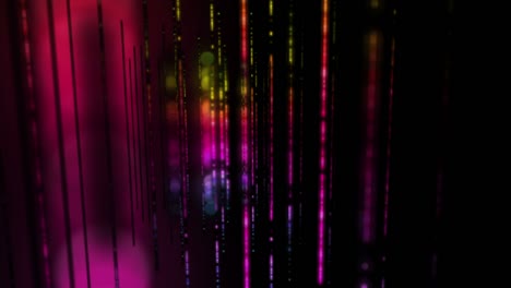 animación futurista con objeto de franja brillante en cámara lenta, 4096x2304 bucle 4k