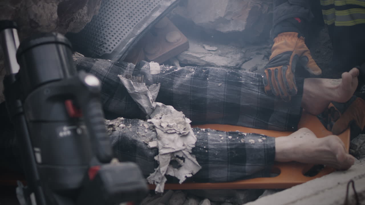 Rescue Operation in a Building Collapse