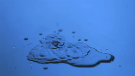 drops of water in super slow motion splashing