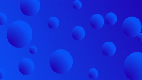 animation of boom text on retro speech bubble over spheres on blue background