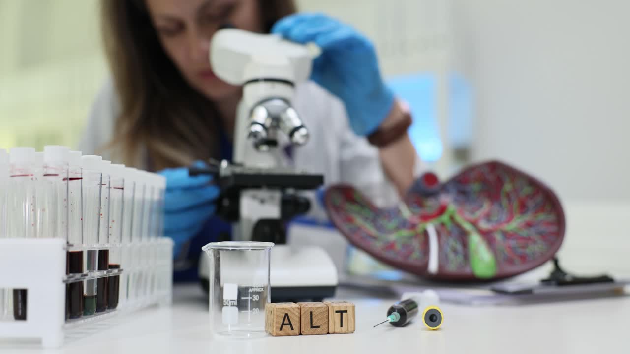 Laboratory analysis of liver enzymes