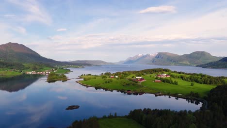 aerial footage beautiful nature norway.