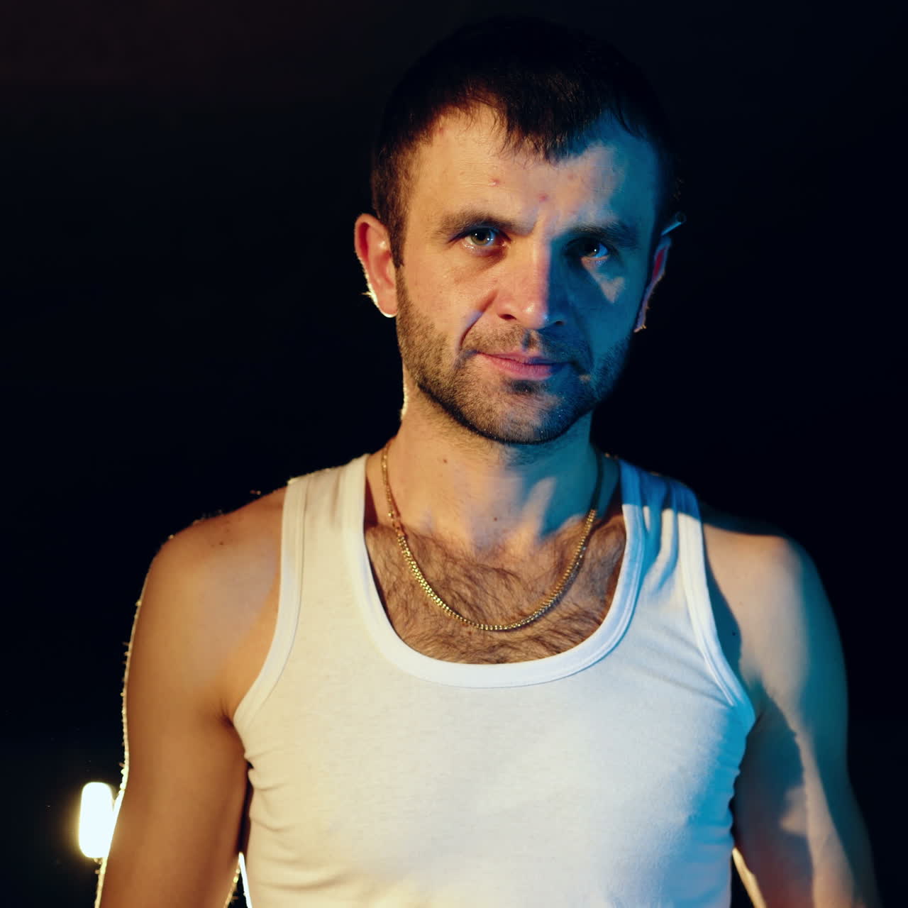 Drug dealer checks the quality of drugs. Abuse of drugs. Criminal Business Square video