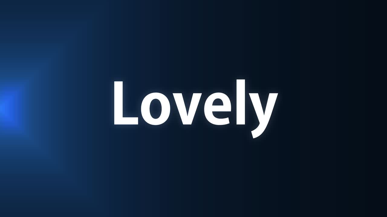 Lovely text animation message motion graphics