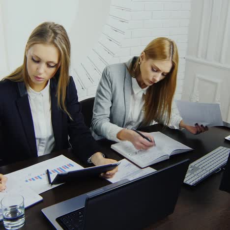 two women working in an office