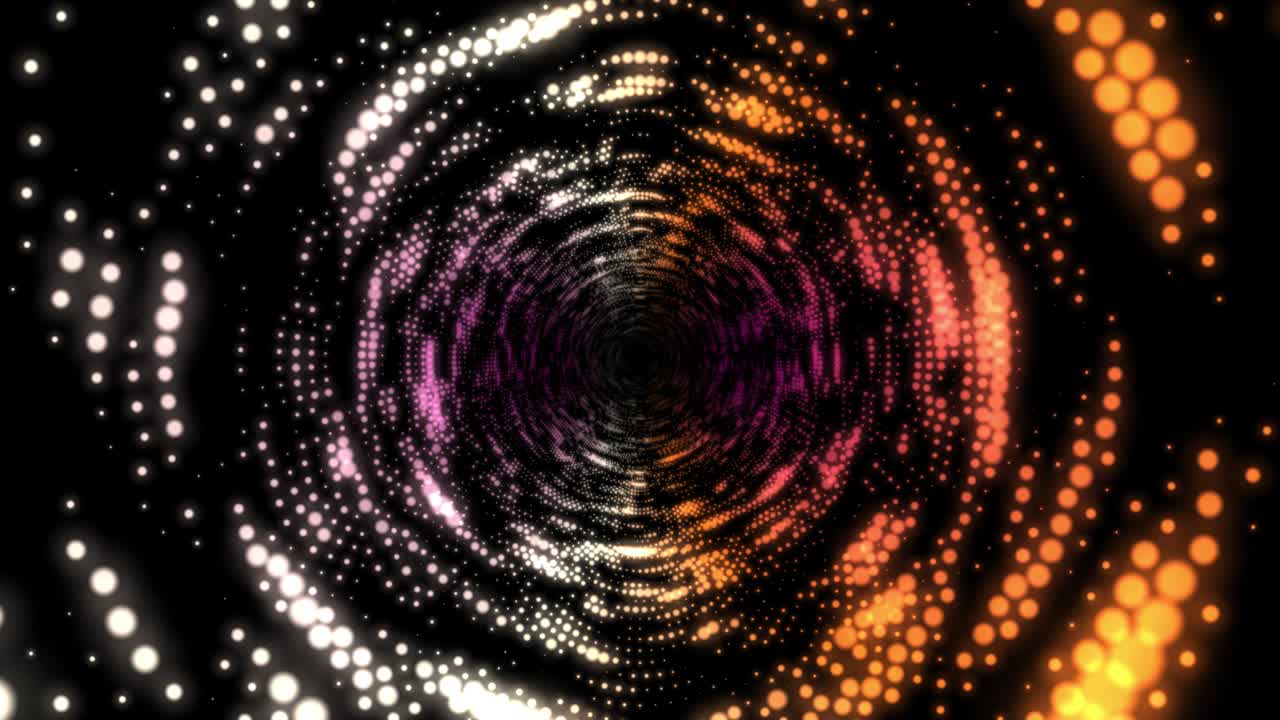 Fundo em movimento com padrão de túnel dops