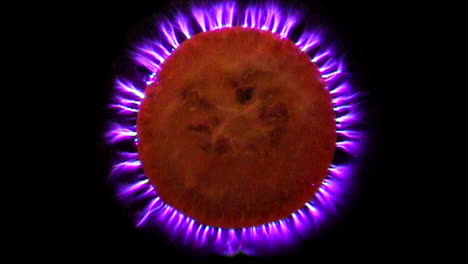 kirlian photography of kumquat fruit