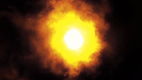 Feuer-Feuerball-Flamme-Lodernde-Magie-Magisches-Meteorloch-Brennende-Energie-4k