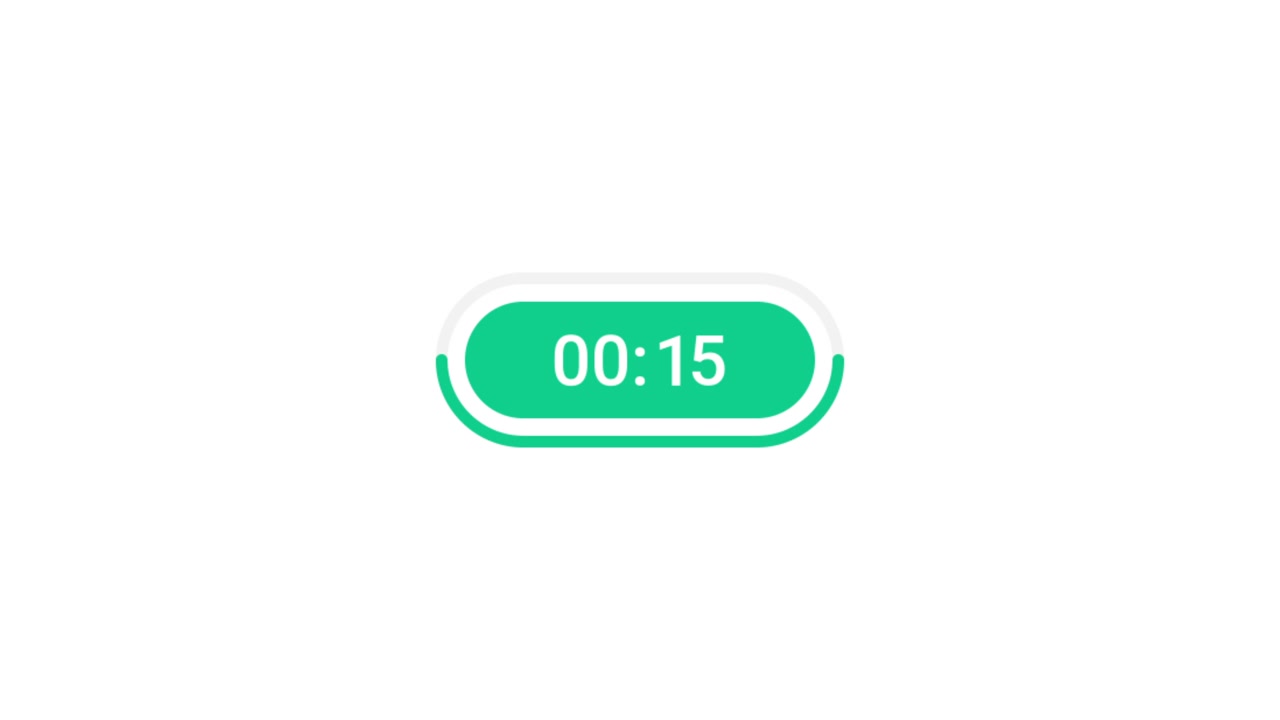 Digital Countdown Timer Counting Down from Thirty Seconds
