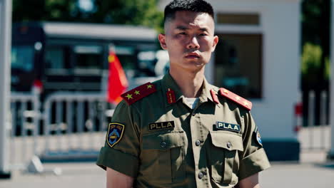 pla soldier on duty
