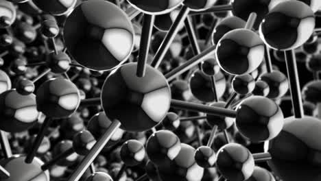 abstract chrome atoms background loop