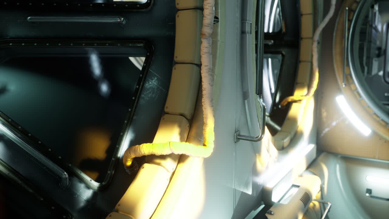 Exploring the interior of the international space station module